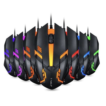 Mouse Gamer ALFA, Led Rgb Com Fio JX-M20